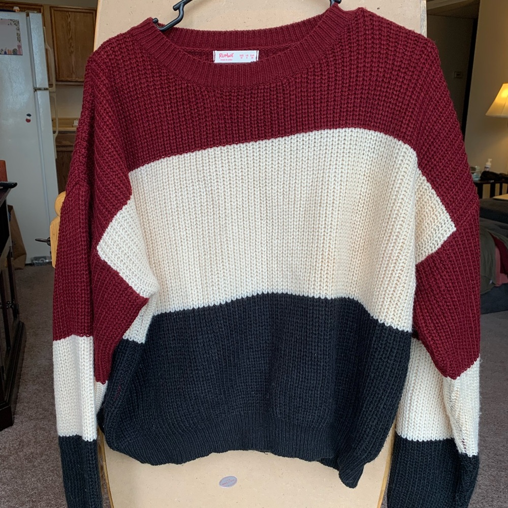 Knit striped sweater